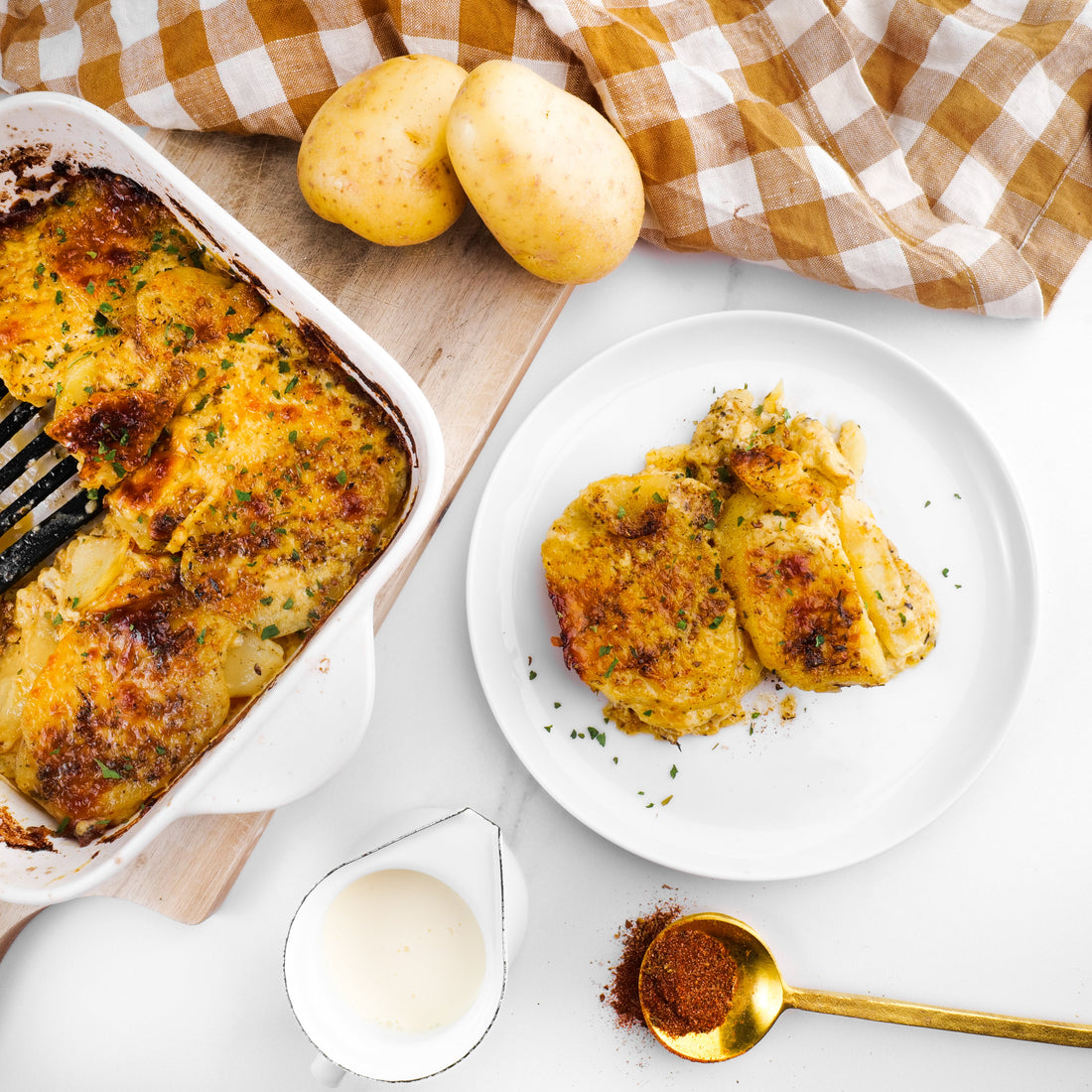 Low FODMAP Cajun Potato Gratin