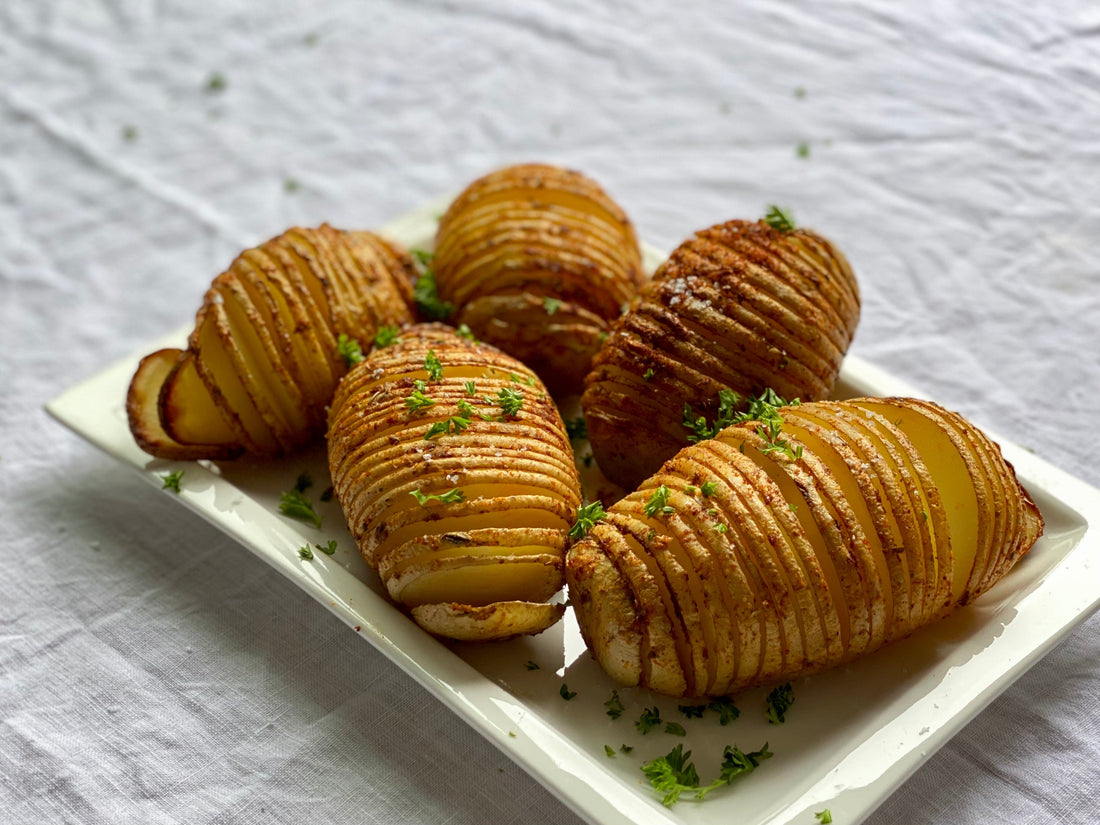 Low FODMAP Cajun Hasselback Potatoes