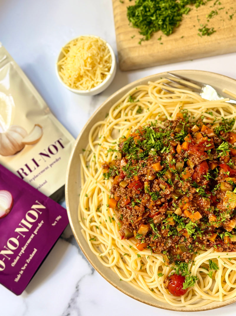low FODMAP Spaghetti Bolognese