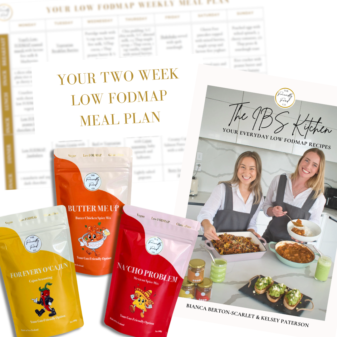 Low FODMAP spice mix starter pack, meal plan and e-recipe book