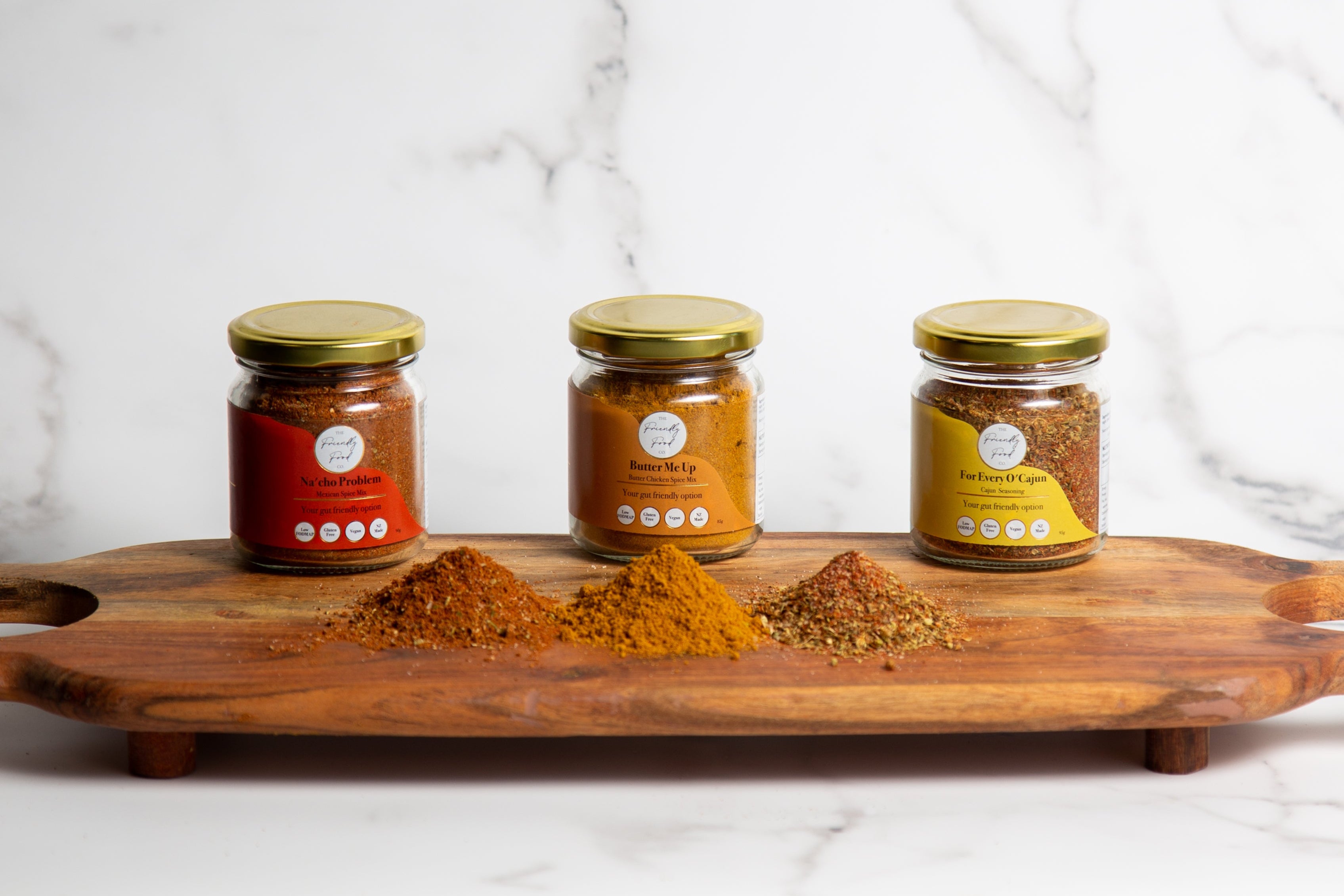 Low FODMAP gut friendly spice mixes